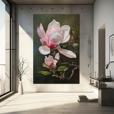 Pink Flower Canvas Wall Art